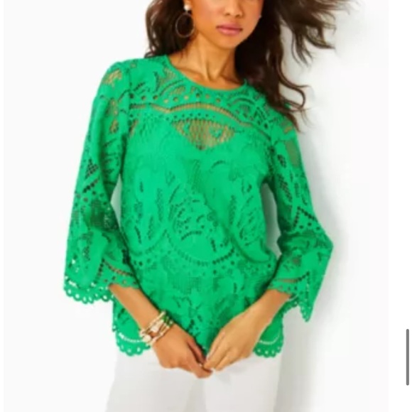 Lilly Pulitzer Tops - Lilly Pulitzer Oaklynn Blouse NWT